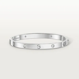 Love-armbånd, mellemstort model, 4 diamanter