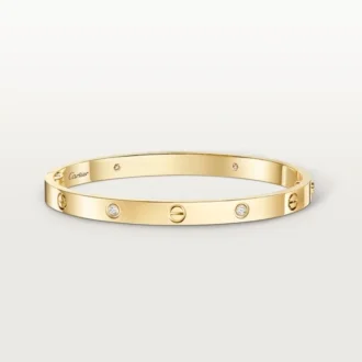 Love-armbånd, mellemstort model, 4 diamanter