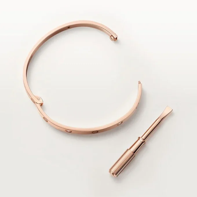 Love-armbånd, mellemstort model, 4 diamanter Love-armbånd, mellemstort model, 4 diamanter