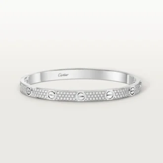 Love-armbånd, mellemstort model, pavé