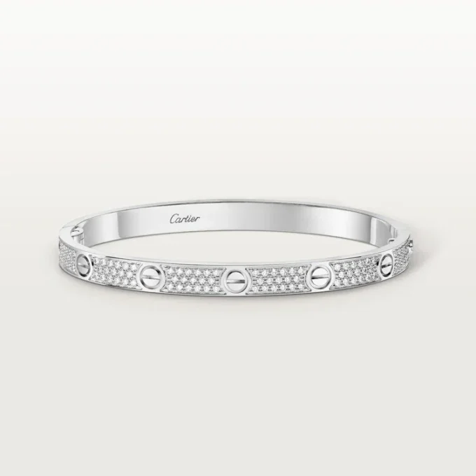 Love-armbånd, mellemstort model, pavé Love-armbånd, mellemstort model, pavé