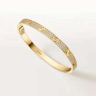 Love-armbånd, mellemstort model, pavé