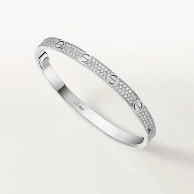 Love-armbånd, mellemstort model, pavé Love-armbånd, mellemstort model, pavé