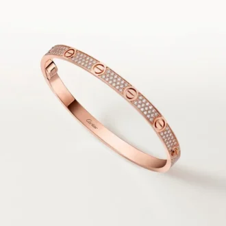 Love-armbånd, mellemstort model, pavé