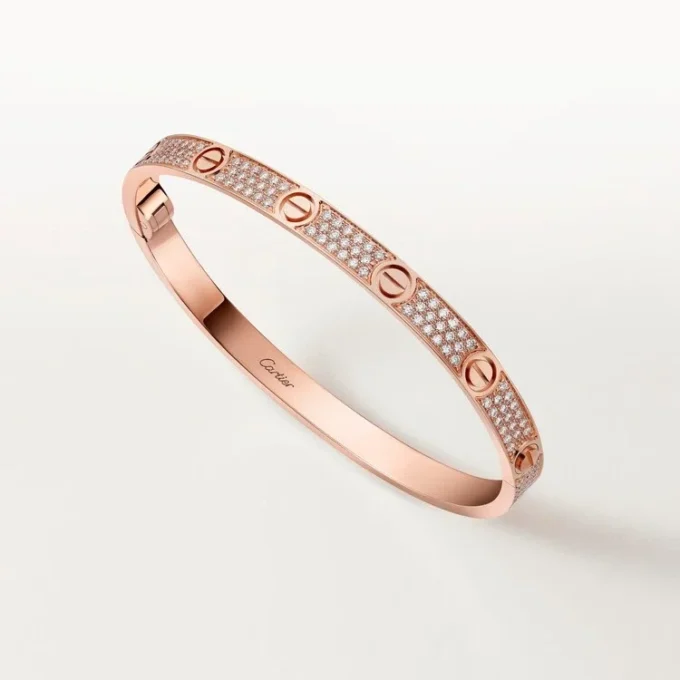 Love-armbånd, mellemstort model, pavé Love-armbånd, mellemstort model, pavé