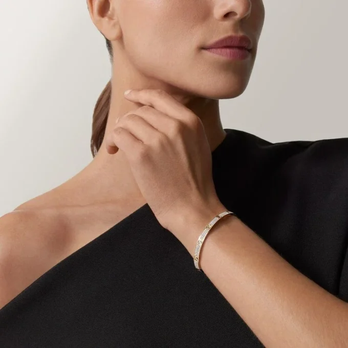 Love-armbånd, mellemstort model, pavé Love-armbånd, mellemstort model, pavé