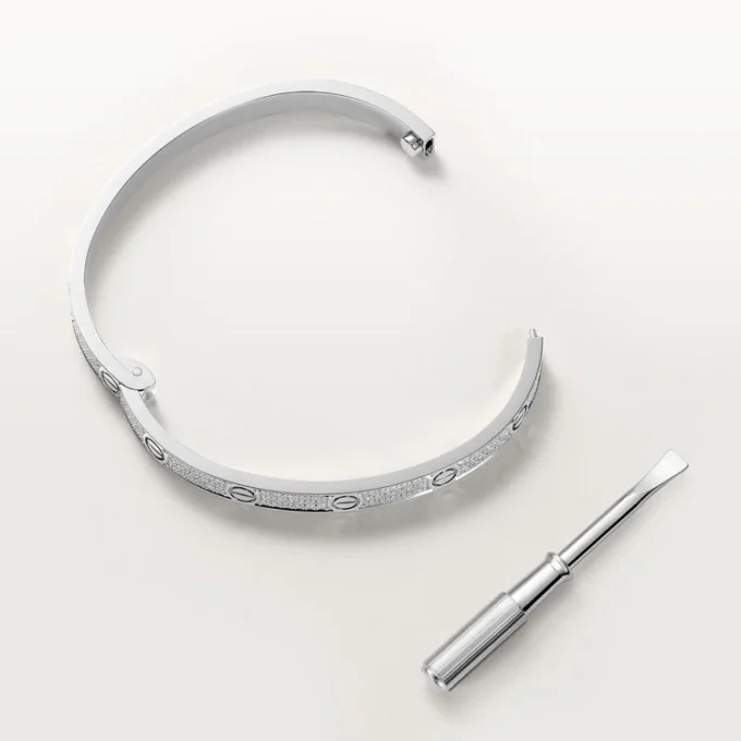 Love-armbånd, mellemstort model, pavé Love-armbånd, mellemstort model, pavé
