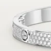 Love-armbånd, mellemstort model, pavé Love-armbånd, mellemstort model, pavé