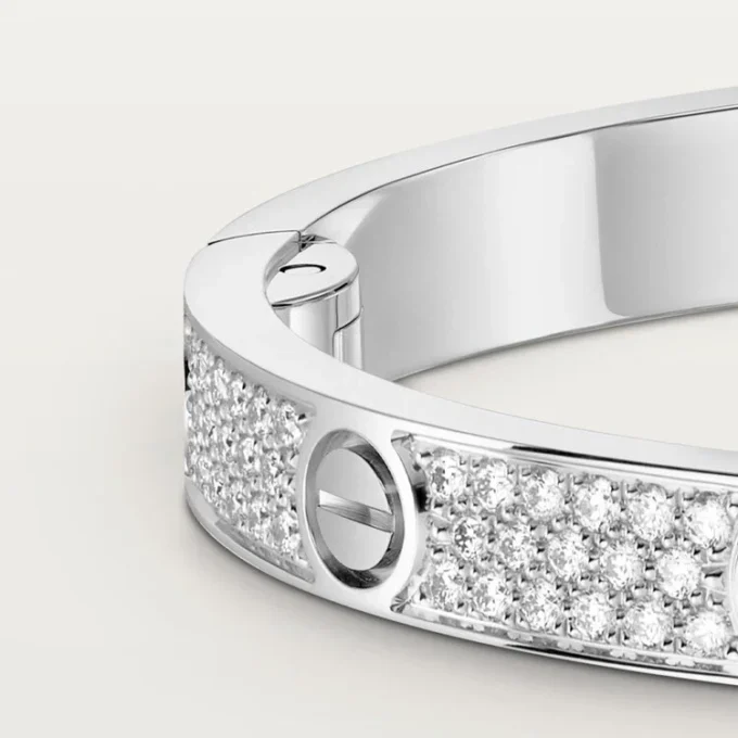 Love-armbånd, mellemstort model, pavé Love-armbånd, mellemstort model, pavé