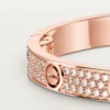 Love-armbånd, mellemstort model, pavé Love-armbånd, mellemstort model, pavé
