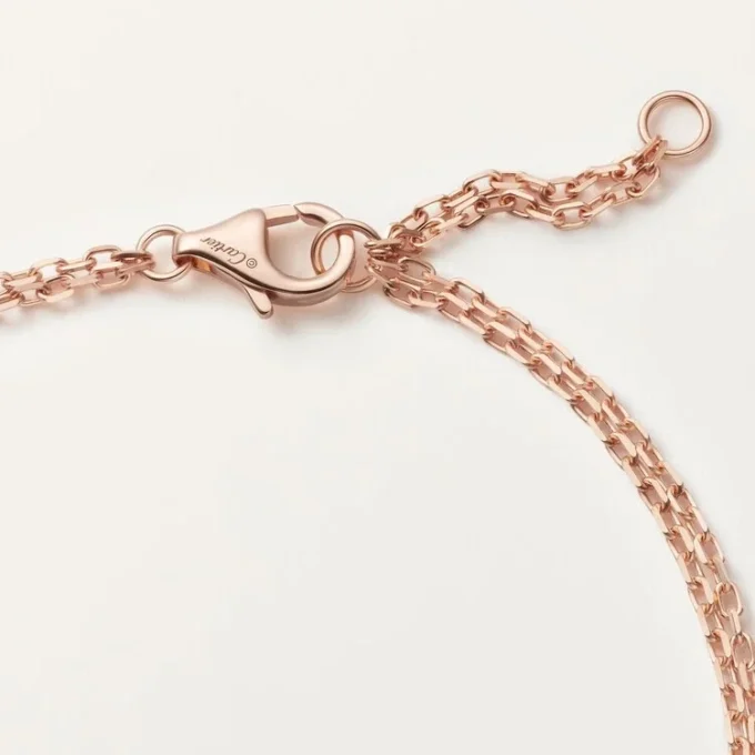 Love-armbånd, på kæde, 2 diamanter Love-armbånd, på kæde, 2 diamanter