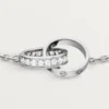 Love-armbånd, på kæde, halvt pavé Love-armbånd, på kæde, halvt pavé