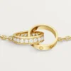 Love-armbånd, på kæde, halvt pavé Love-armbånd, på kæde, halvt pavé