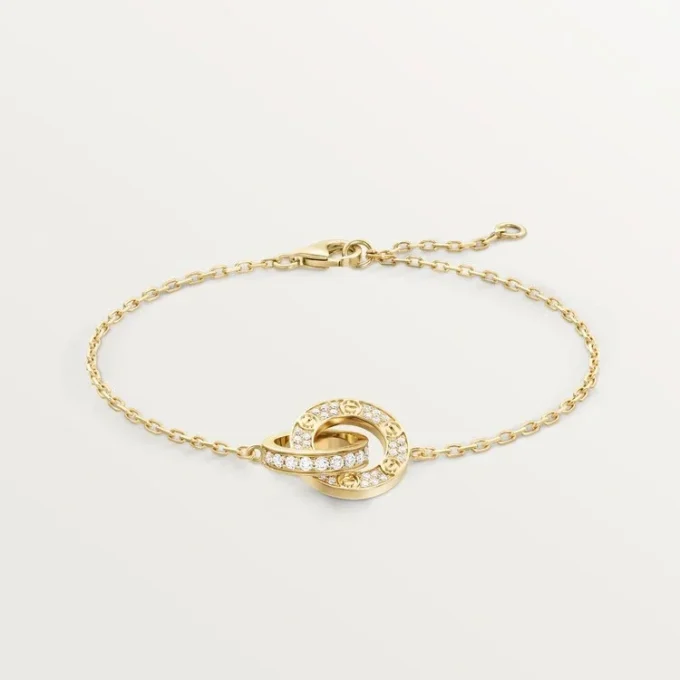 Love-armbånd, på kæde, pavé Love-armbånd, på kæde, pavé