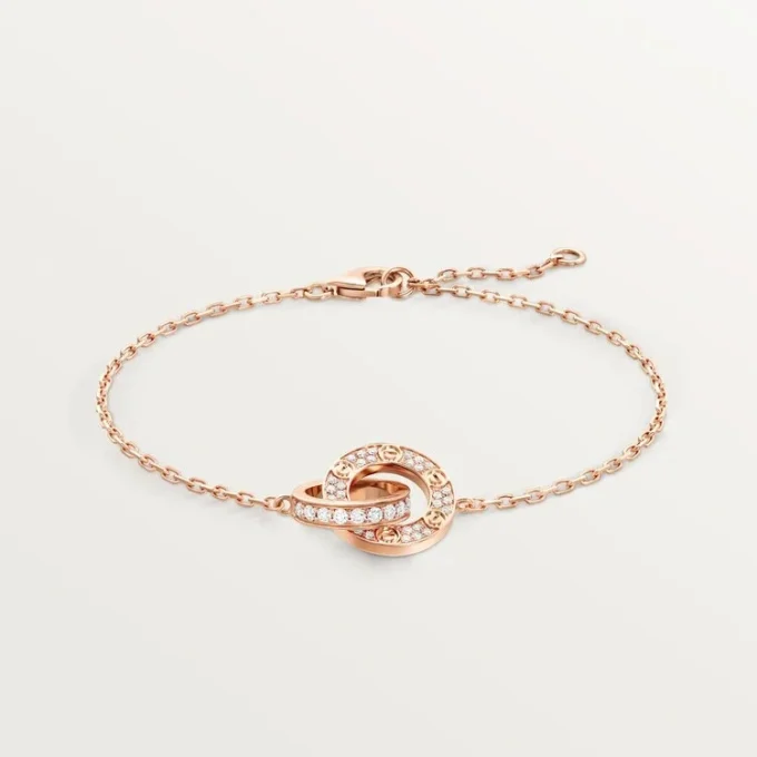 Love-armbånd, på kæde, pavé Love-armbånd, på kæde, pavé