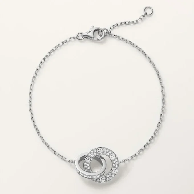Love-armbånd, på kæde, pavé Love-armbånd, på kæde, pavé