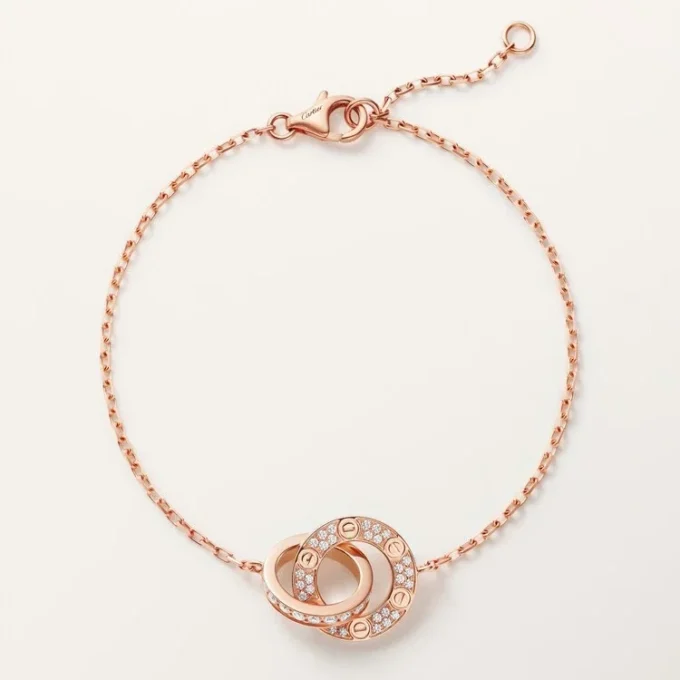 Love-armbånd, på kæde, pavé Love-armbånd, på kæde, pavé