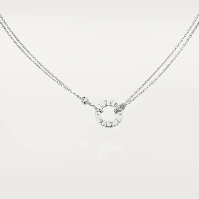 Love halskæde, 2 diamanter – hvidguld, diamanter – Cartier Love halskæde, 2 diamanter – hvidguld, diamanter – Cartier