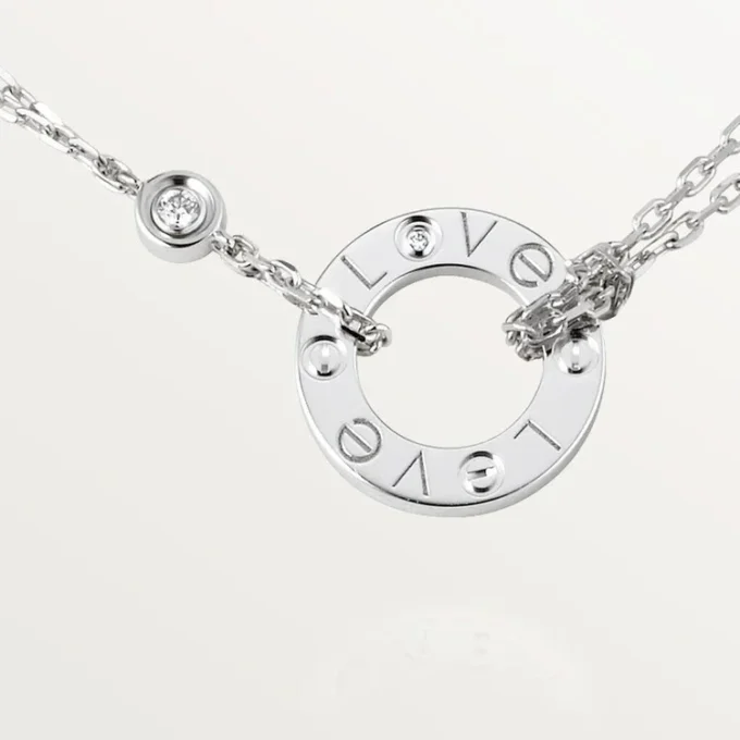 Love halskæde, 2 diamanter – hvidguld, diamanter – Cartier Love halskæde, 2 diamanter – hvidguld, diamanter – Cartier