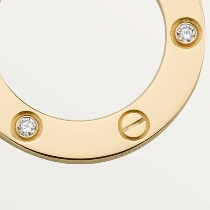 Love halskæde, 3 diamanter – gult guld, diamanter – Cartier Love halskæde, 3 diamanter – gult guld, diamanter – Cartier