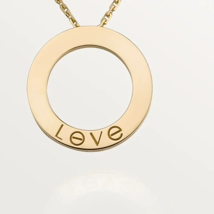 Love halskæde, 3 diamanter – gult guld, diamanter – Cartier Love halskæde, 3 diamanter – gult guld, diamanter – Cartier