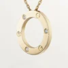 Love halskæde, 3 diamanter – gult guld, diamanter – Cartier Love halskæde, 3 diamanter – gult guld, diamanter – Cartier