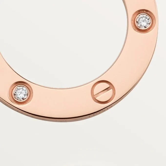 Love halskæde, 3 diamanter – rosaguld, diamanter – Cartier Love halskæde, 3 diamanter – rosaguld, diamanter – Cartier