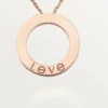 Love halskæde, 3 diamanter – rosaguld, diamanter – Cartier Love halskæde, 3 diamanter – rosaguld, diamanter – Cartier