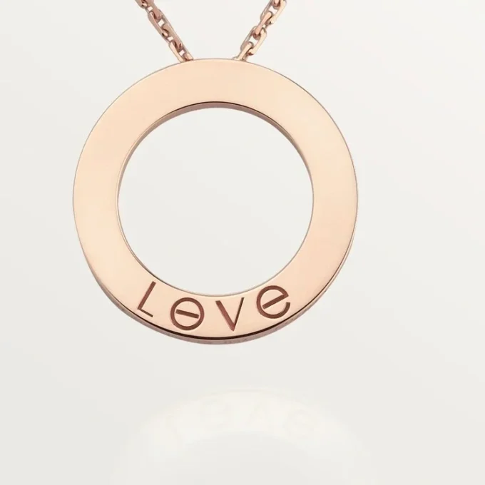 Love halskæde, 3 diamanter – rosaguld, diamanter – Cartier Love halskæde, 3 diamanter – rosaguld, diamanter – Cartier