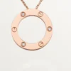 Love halskæde, 3 diamanter – rosaguld, diamanter – Cartier Love halskæde, 3 diamanter – rosaguld, diamanter – Cartier