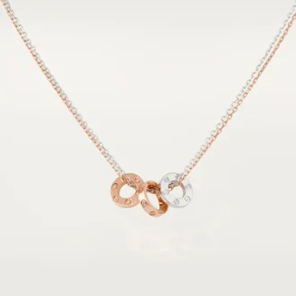 Love halskæde, 6 diamanter – rosaguld, hvidguld, diamanter – Cartier Love halskæde, 6 diamanter – rosaguld, hvidguld, diamanter – Cartier