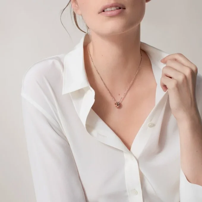 Love halskæde, 6 diamanter – rosaguld, hvidguld, diamanter – Cartier Love halskæde, 6 diamanter – rosaguld, hvidguld, diamanter – Cartier