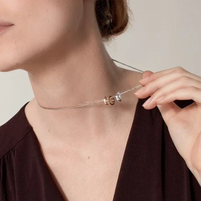 Love halskæde, 6 diamanter – rosaguld, hvidguld, diamanter – Cartier Love halskæde, 6 diamanter – rosaguld, hvidguld, diamanter – Cartier