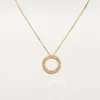 Love halskæde, diamantbelagt – gult guld, diamanter – Cartier Love halskæde, diamantbelagt – gult guld, diamanter – Cartier