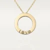 Love halskæde, diamantbelagt – gult guld, diamanter – Cartier Love halskæde, diamantbelagt – gult guld, diamanter – Cartier