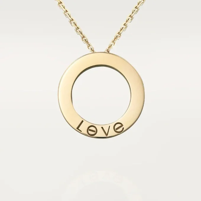Love halskæde, diamantbelagt – gult guld, diamanter – Cartier Love halskæde, diamantbelagt – gult guld, diamanter – Cartier