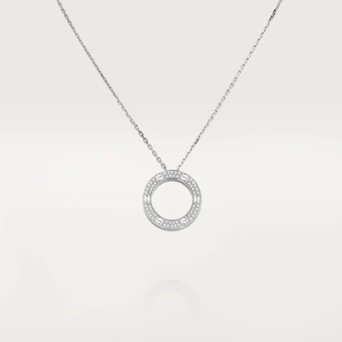 Love halskæde, diamantbelagt – hvidguld, diamanter – Cartier Love halskæde, diamantbelagt – hvidguld, diamanter – Cartier