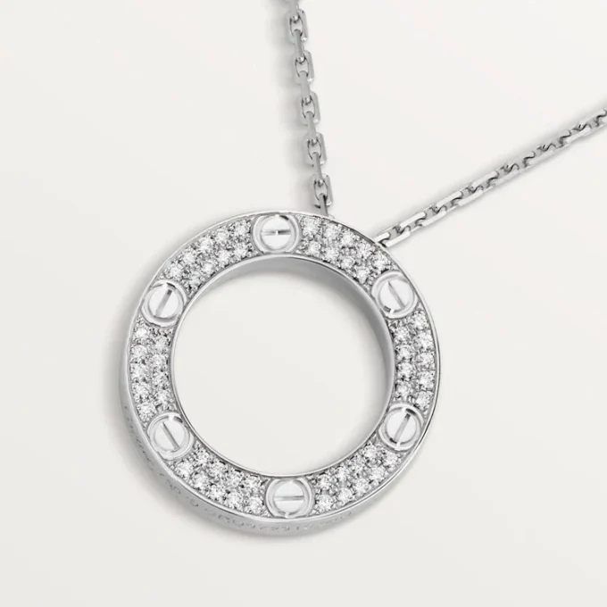 Love halskæde, diamantbelagt – hvidguld, diamanter – Cartier Love halskæde, diamantbelagt – hvidguld, diamanter – Cartier