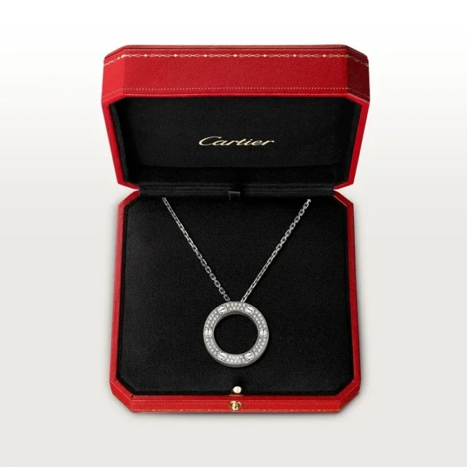 Love halskæde, diamantbelagt – hvidguld, diamanter – Cartier Love halskæde, diamantbelagt – hvidguld, diamanter – Cartier