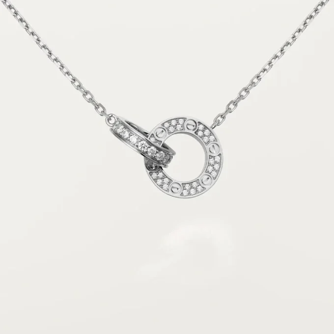 Love halskæde, diamantbelagt – hvidguld, diamanter – Cartier Love halskæde, diamantbelagt – hvidguld, diamanter – Cartier