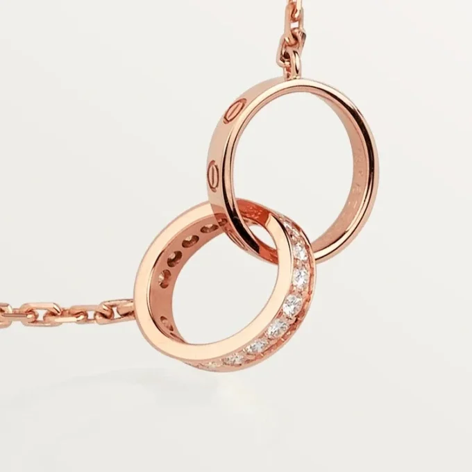 Love halskæde, diamanter – rosaguld, diamanter – Cartier Love halskæde, diamanter – rosaguld, diamanter – Cartier