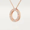 Love-halskæde – rosa guld, diamanter – Cartier Love-halskæde – rosa guld, diamanter – Cartier