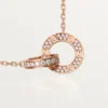 Love halskæde – rosaguld, diamanter – Cartier Love halskæde – rosaguld, diamanter – Cartier