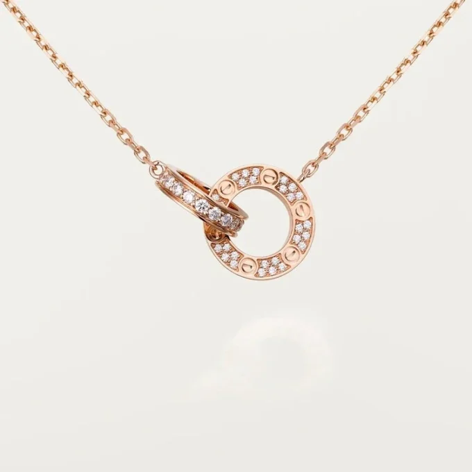 Love halskæde – rosaguld, diamanter – Cartier Love halskæde – rosaguld, diamanter – Cartier