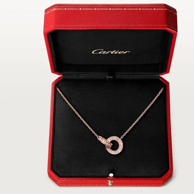 Love halskæde – rosaguld, diamanter – Cartier Love halskæde – rosaguld, diamanter – Cartier