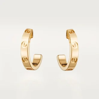 Love Hoop øreringe – gult guld, lille model | Cartier Us