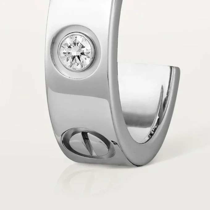 Love øreringe, 2 diamanter – hvidguld, diamanter – Cartier Love øreringe, 2 diamanter – hvidguld, diamanter – Cartier