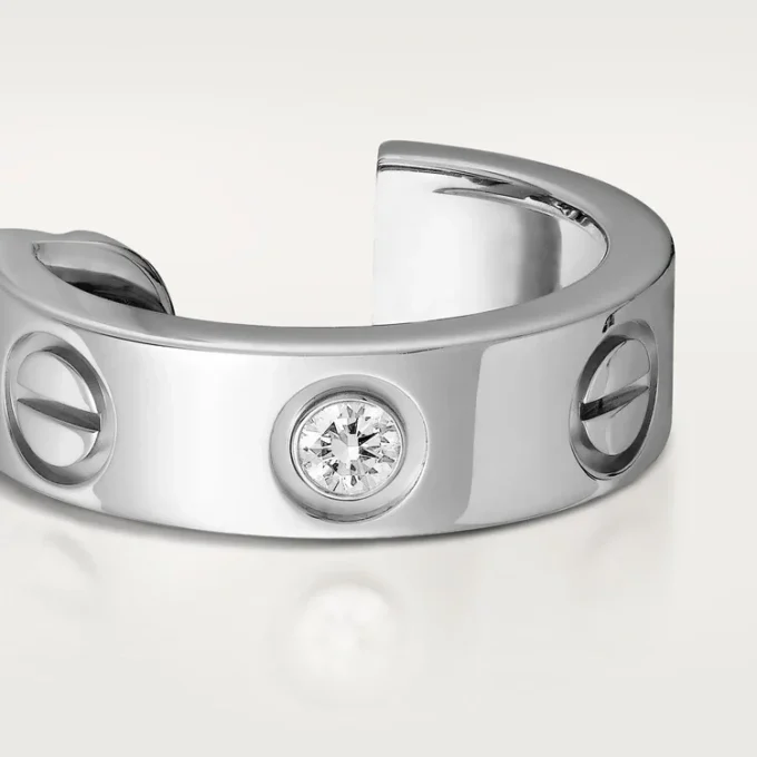 Love øreringe, 2 diamanter – hvidguld, diamanter – Cartier Love øreringe, 2 diamanter – hvidguld, diamanter – Cartier