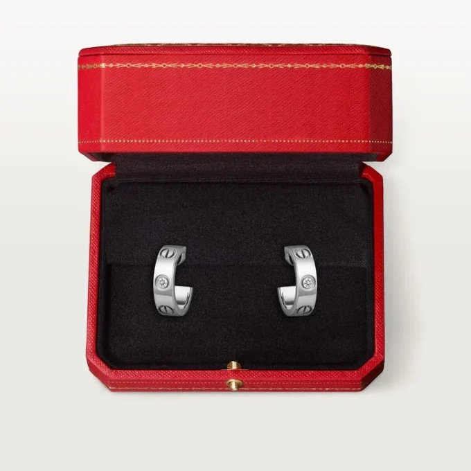 Love øreringe, 2 diamanter – hvidguld, diamanter – Cartier Love øreringe, 2 diamanter – hvidguld, diamanter – Cartier