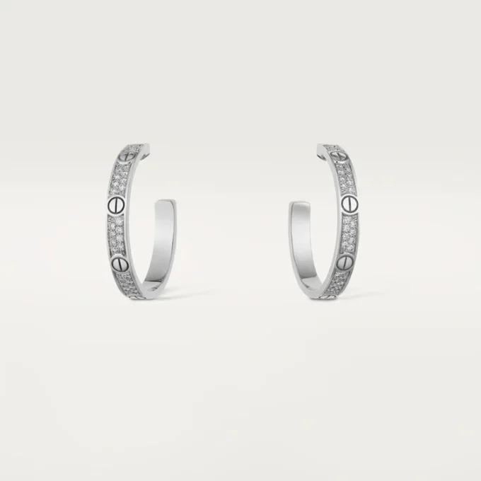 Love øreringe – hvidguld, diamant – Cartier Love øreringe – hvidguld, diamant – Cartier